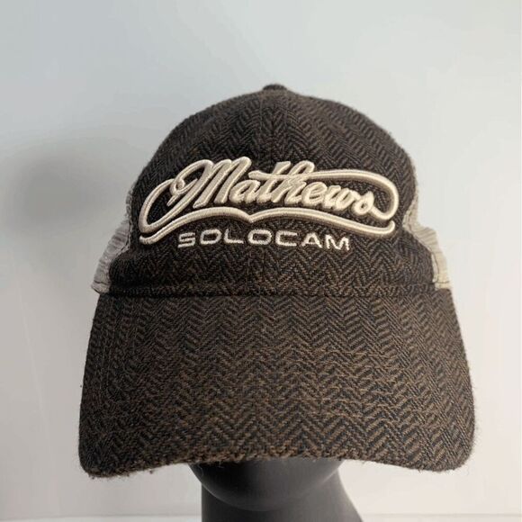 Mathews Solocam‎ Archery Brown Embroidered Hat Adjustable Baseball Cap - Picture 1 of 7